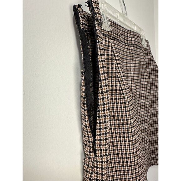 Altar’d State women’s brown blue houndstooth pencil skirt size Small #29-1306 - Picture 6 of 9